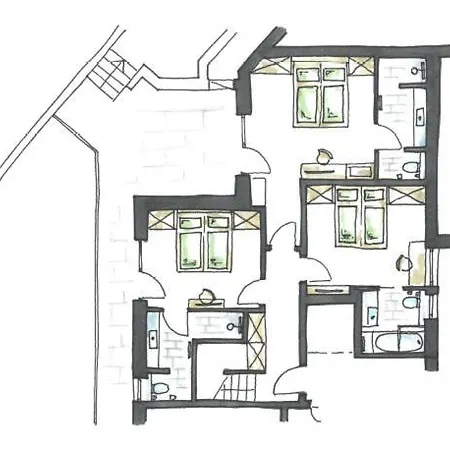 公寓 Marmotta Culm - Luxus Ski-in Ski-out